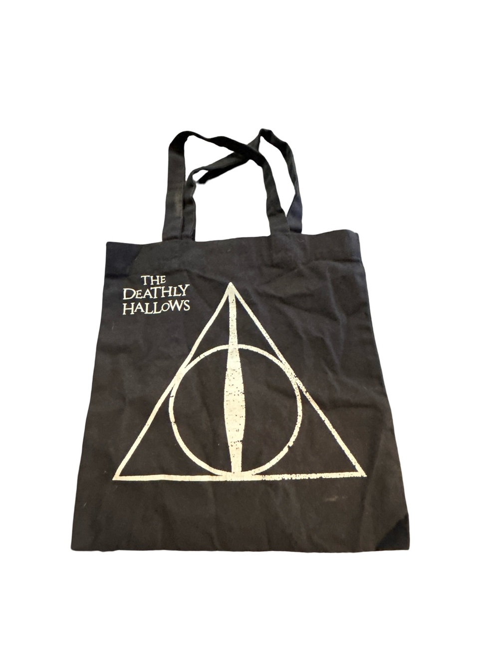 Official Harry Potter Deathly Hallows Canvas Tote Bag Platform 9 3/4 London